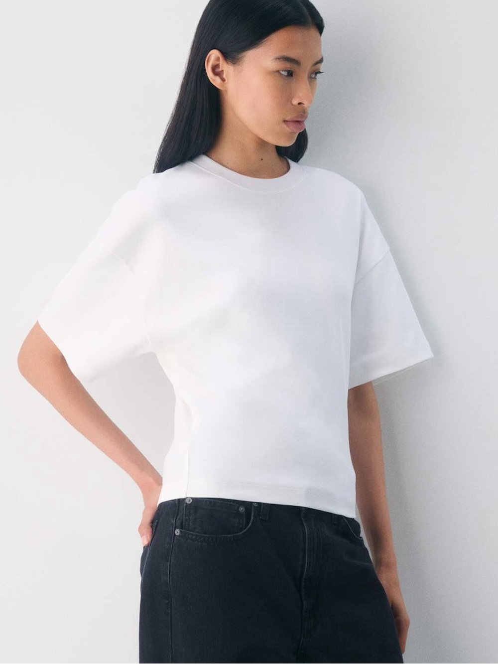 ARITZIA
InterLock Cotton Barclay Waist defining Crewneck Short Sleeve T Shirt S